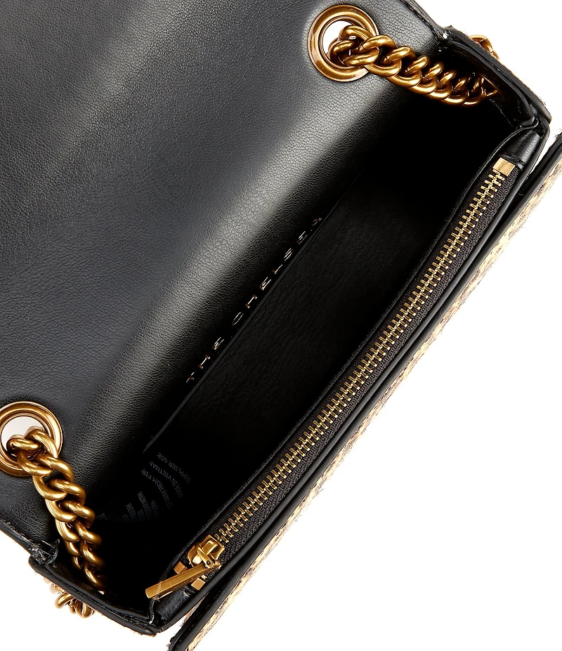 Kurt Geiger London Chelsea Leopard Print Haircalf Saddle Crossbody Bag