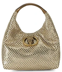 Kurt Geiger London Chelsea Small Metallic Slouch Hobo Bag