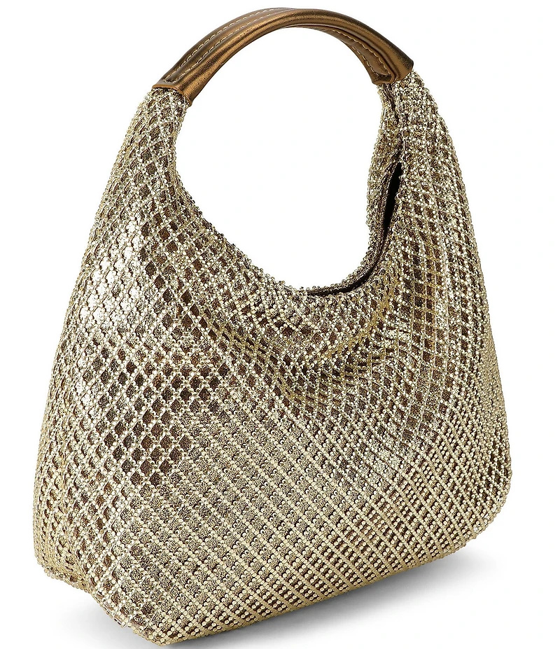 Kurt Geiger London Chelsea Small Metallic Slouch Hobo Bag
