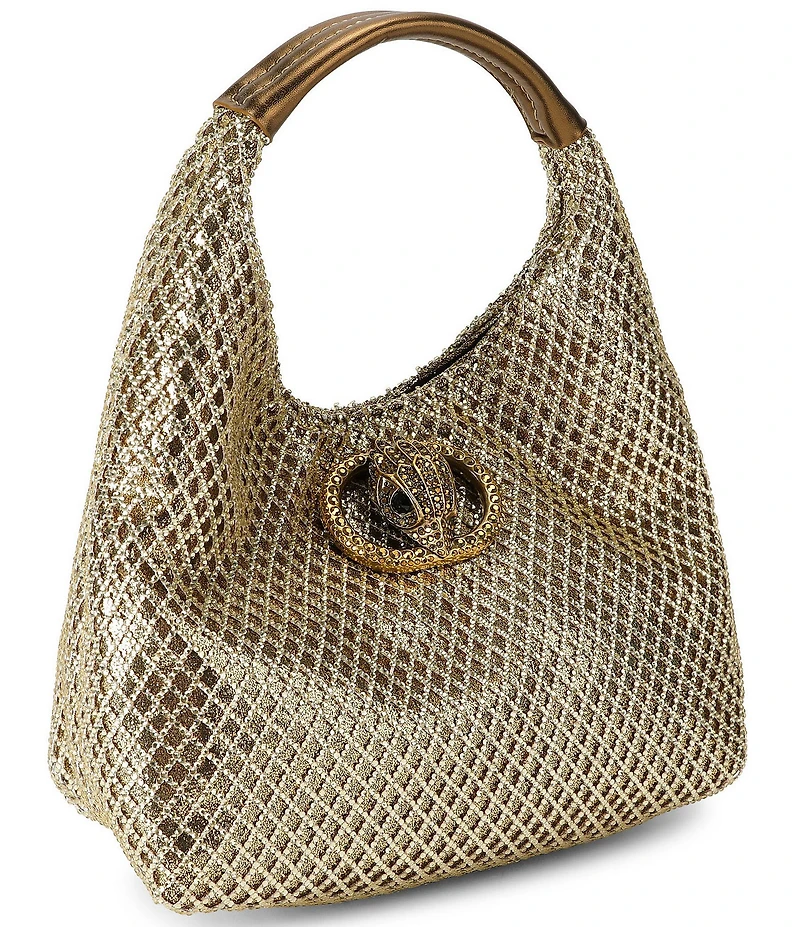 Kurt Geiger London Chelsea Small Metallic Slouch Hobo Bag