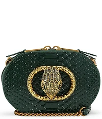 Kurt Geiger London Chelsea Small Snake Print Camera Crossbody Bag