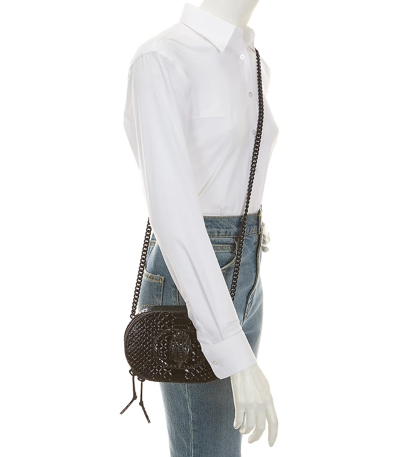 Kurt Geiger London Chelsea Snake Small Camera Crossbody Bag