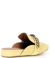 Kurt Geiger London Chelsea Suede Stud Embellished Chain Hardware Mules