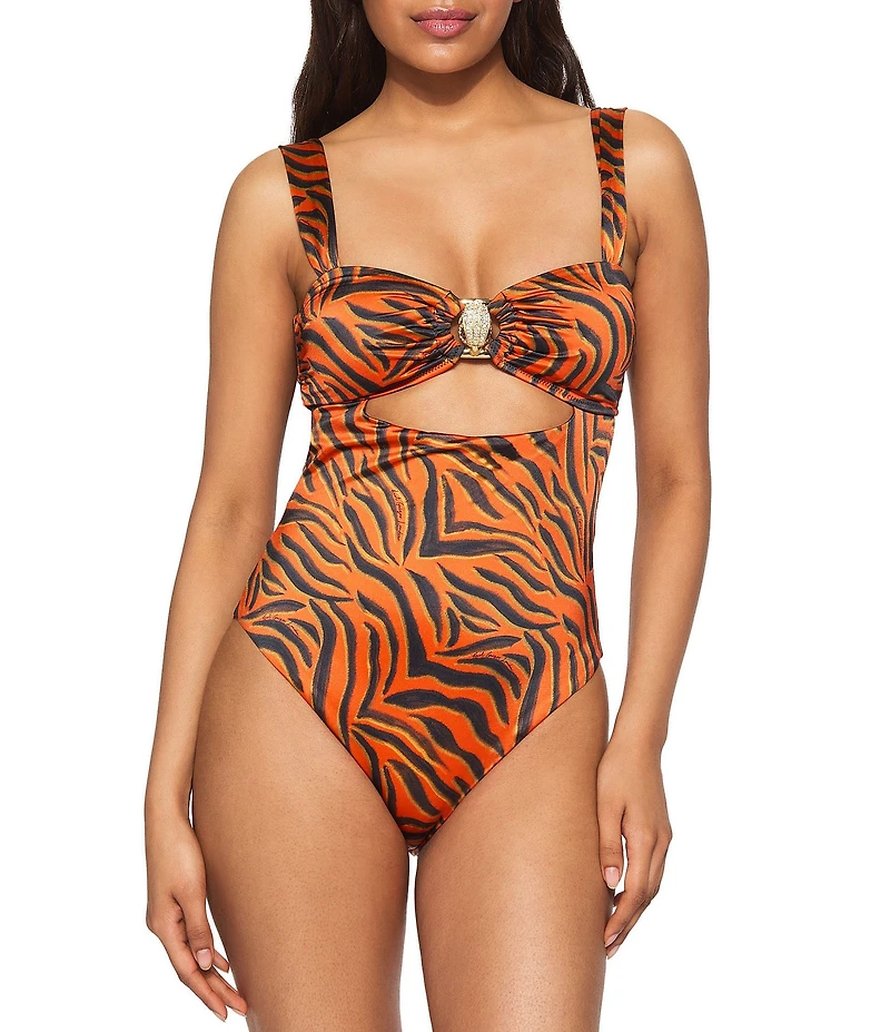 Kurt Geiger London Chelsea Sweetheart Neck One Piece Swimsuit