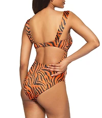 Kurt Geiger London Chelsea Sweetheart Neck One Piece Swimsuit