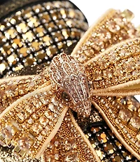 Kurt Geiger London Crystal Embellished Bow Leather Loafers