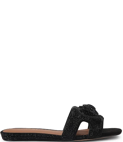 Kurt Geiger London Crystal Embellished Eagle Cut Out Sandals