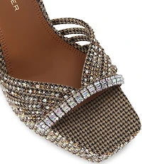 Kurt Geiger London Crystal Embellished Strap Platform Dress Sandals