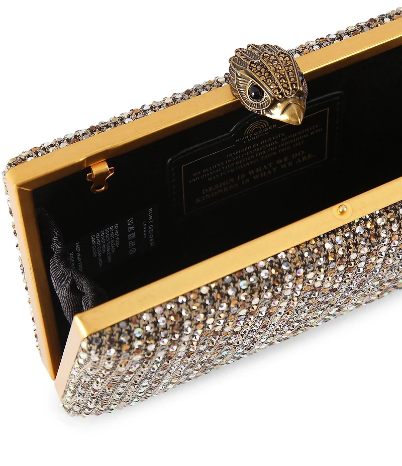 Kurt Geiger London Crystal Kensington Clutch Crossbody Bag