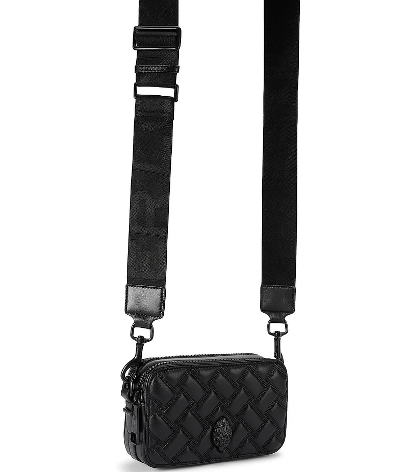 Kurt Geiger London Double Zip Kensington Camera Crossbody Bag