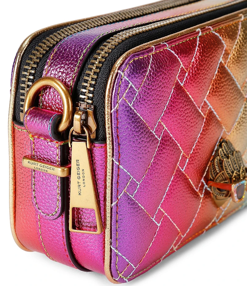 Kurt Geiger London Double Zip Kensington Camera Crossbody Bag