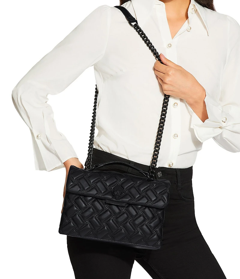 Kurt Geiger London Drench Large Chain Strap Quilted Shoulder Bag