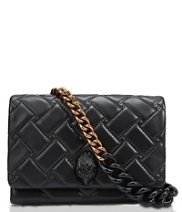 Kurt Geiger London Drench Mini Kensington Quilted Leather Shoulder Bag