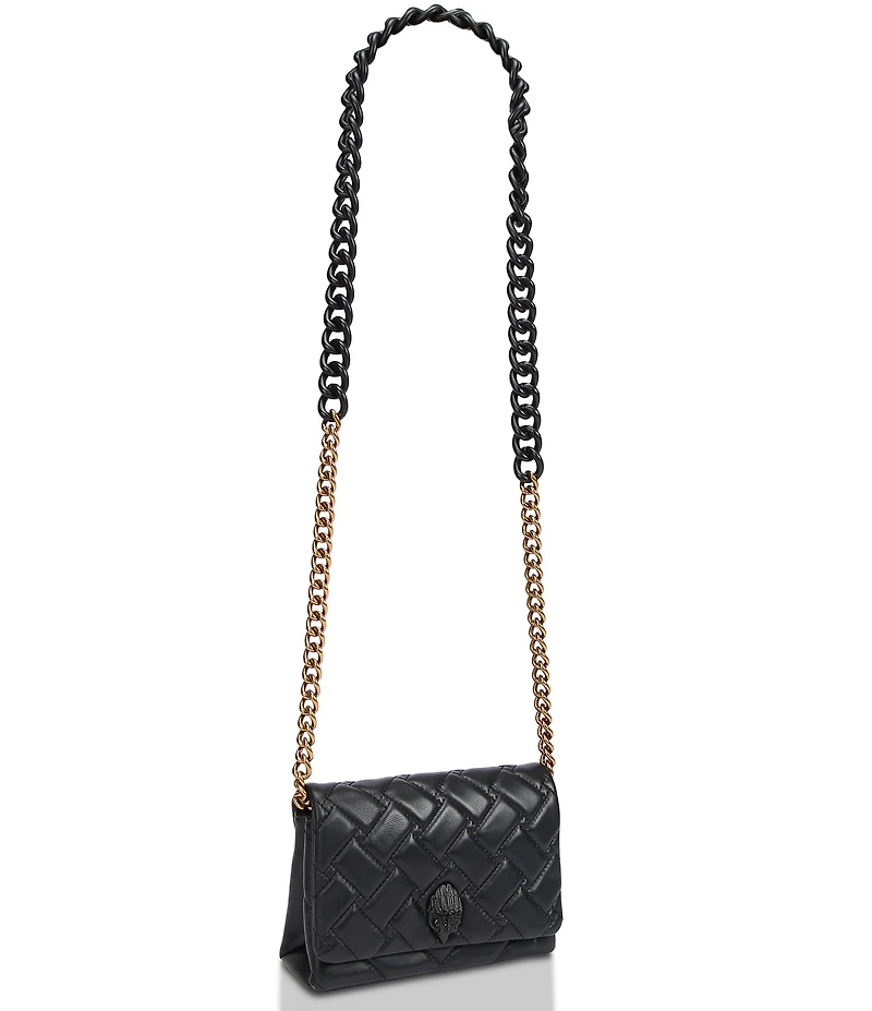 Kurt Geiger London Drench Mini Kensington Quilted Leather Shoulder Bag
