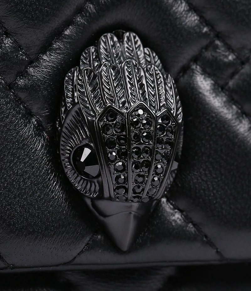 Kurt Geiger London Drench Mini Kensington Quilted Leather Shoulder Bag