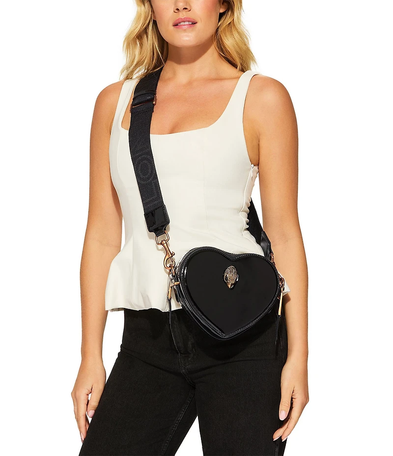 Kurt Geiger London Dual Zip Shoreditch Heart Crossbody Bag