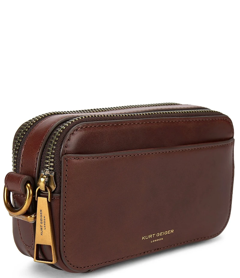 Kurt Geiger London Dual Zip Small Shoreditch Camera Crossbody Bag