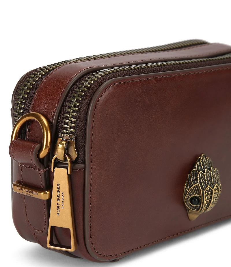 Kurt Geiger London Dual Zip Small Shoreditch Camera Crossbody Bag