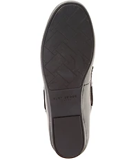 Kurt Geiger London Quilted Leather Bow Detail Drenched Logo Ornament Boat Shoes