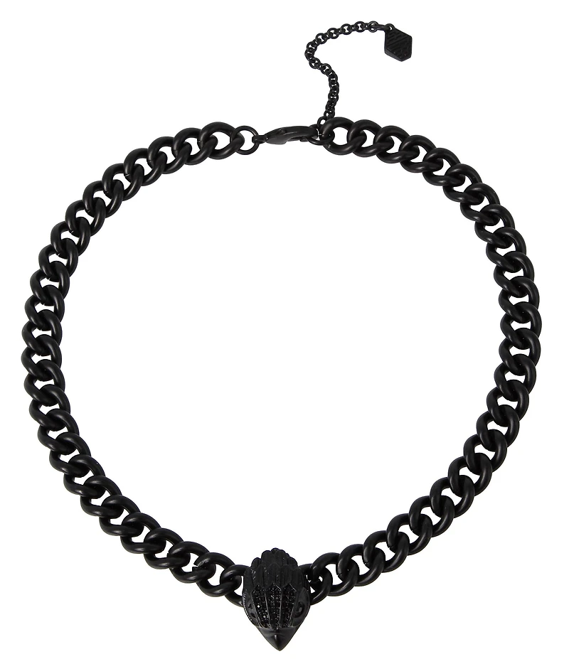 Kurt Geiger London Eagle Curb Chain Collar Pendant Necklace