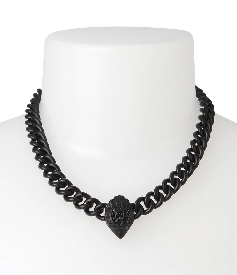Kurt Geiger London Eagle Curb Chain Collar Pendant Necklace