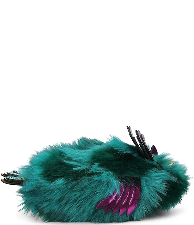 Kurt Geiger London Eagle Fluff Signature Logo Ornament Slippers