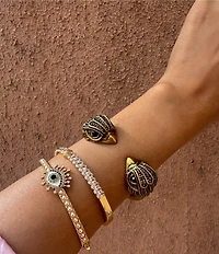 Kurt Geiger London Eagle Hinged Cuff Bracelet