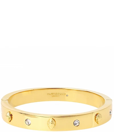 Kurt Geiger London Eagle Hinged Crystal Bangle Bracelet