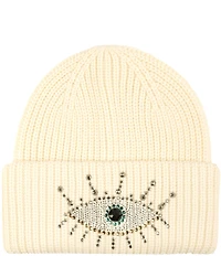 Kurt Geiger London Embellished Evil Eye Beanie