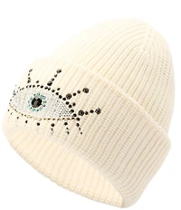 Kurt Geiger London Embellished Evil Eye Beanie