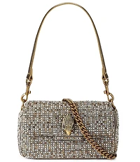 Kurt Geiger London Embellished Fabric Mini Oxford Crossbody Bag