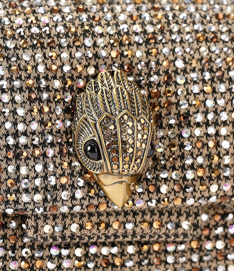 Kurt Geiger London Embellished Fabric Mini Oxford Crossbody Bag
