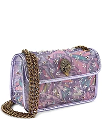 Kurt Geiger London Embellished Mesh Leather Mini Kensington Soft Crossbody Bag