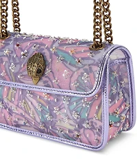 Kurt Geiger London Embellished Mesh Leather Mini Kensington Soft Crossbody Bag
