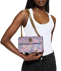 Kurt Geiger London Embellished Mesh Leather Mini Kensington Soft Crossbody Bag