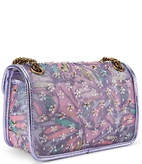 Kurt Geiger London Embellished Mesh Leather Mini Kensington Soft Crossbody Bag