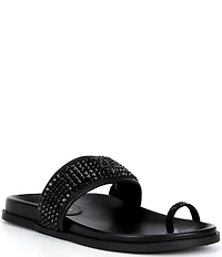 Kurt Geiger London Embellished Mesh Toe Thong Sandals