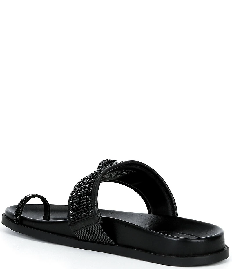 Kurt Geiger London Embellished Mesh Toe Thong Sandals