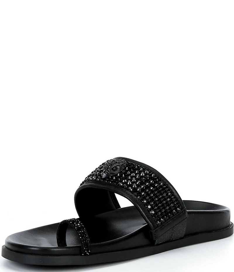 Kurt Geiger London Embellished Mesh Toe Thong Sandals
