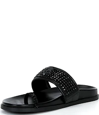 Kurt Geiger London Embellished Mesh Toe Thong Sandals