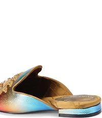 Kurt Geiger London Embroidered Sunset Ombre Flat Mules