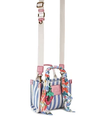 Kurt Geiger London Extra Small Southbank Strawberry Stripe Tote Bag