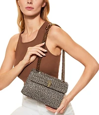 Kurt Geiger London Fabric Medium Kensington Rhinestone Crossbody Bag