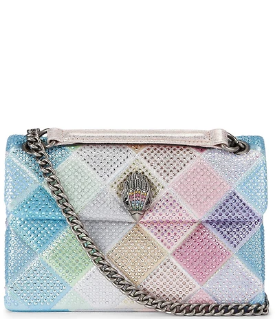 Kurt Geiger London Medium Kensington Fabric Rhinestoned Crossbody Bag