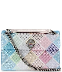 Kurt Geiger London Medium Kensington Fabric Rhinestoned Crossbody Bag