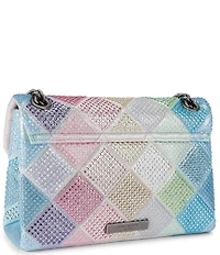 Kurt Geiger London Medium Kensington Fabric Rhinestoned Crossbody Bag