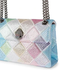 Kurt Geiger London Medium Kensington Fabric Rhinestoned Crossbody Bag