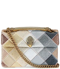 Kurt Geiger London Medium Kensington Fabric Rhinestoned Crossbody Bag