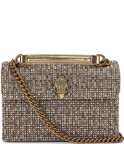 Kurt Geiger London Fabric Medium Kensington Rhinestone Crossbody Bag