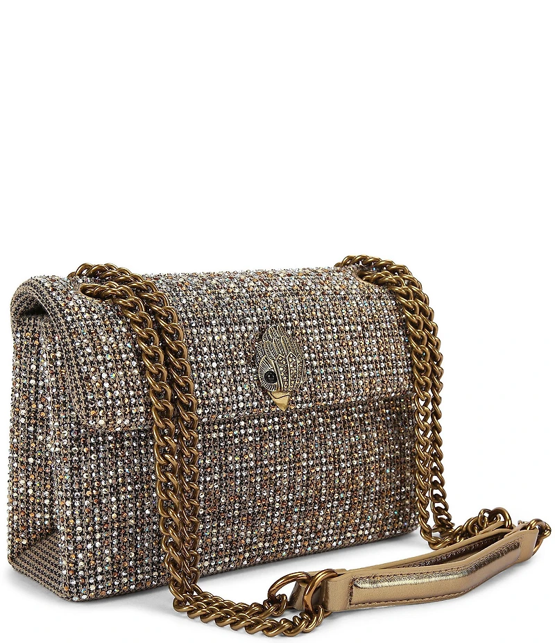 Kurt Geiger London Fabric Medium Kensington Rhinestone Crossbody Bag